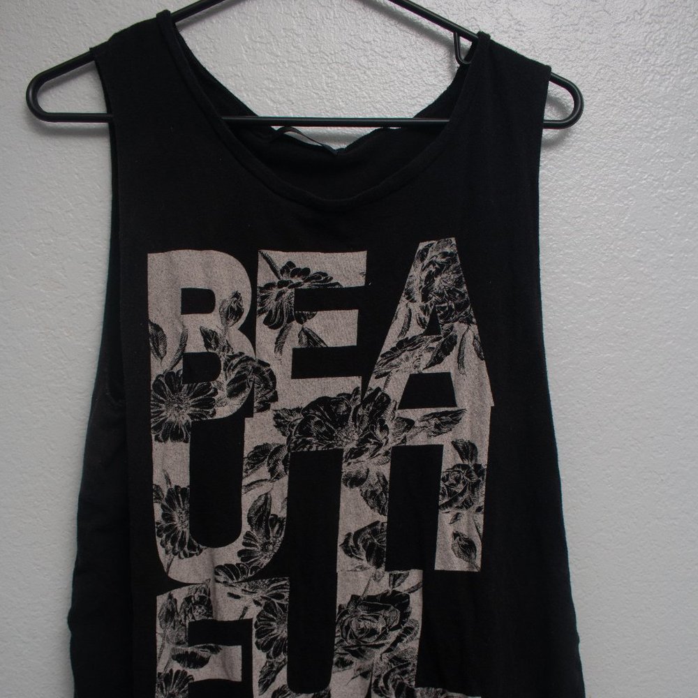 Black Muscle Tank Top